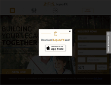 Tablet Screenshot of legacyfx.com